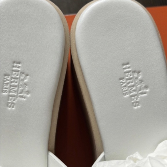 Hermes Eze Sandal white 38 - Picture 6 of 7